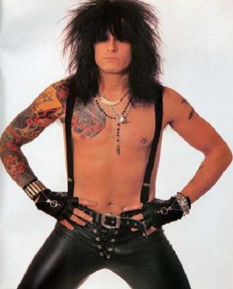 Nikki Sixx Chest And Sleeve Tattoos